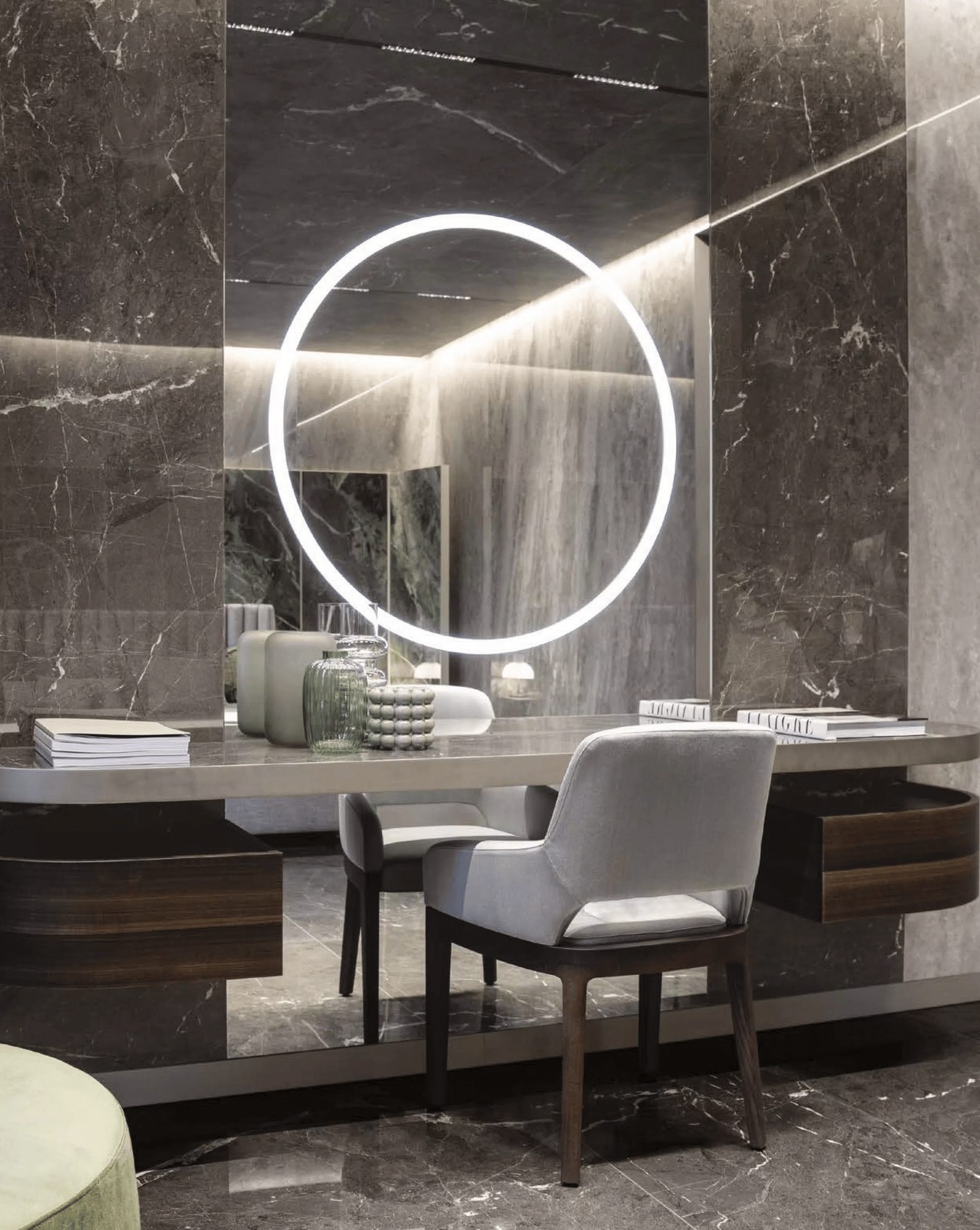 Heritage Luxe — wall and floor setting