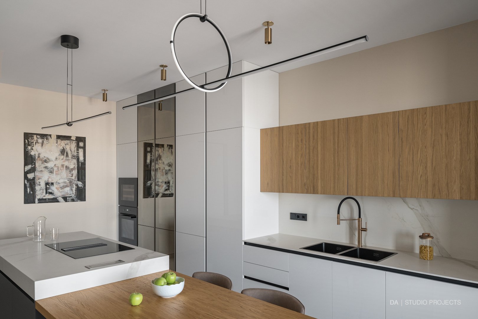 Kitchen with island
