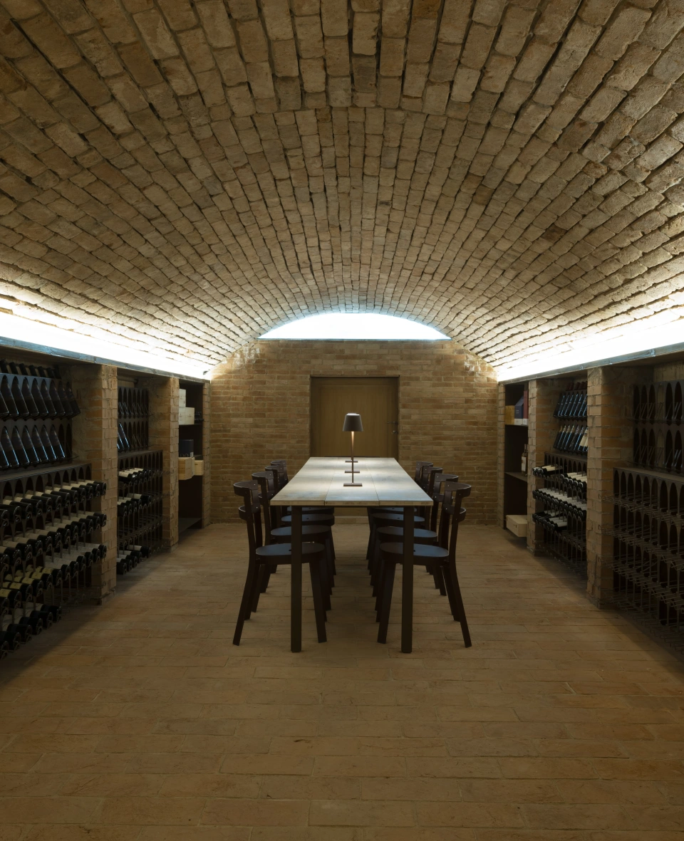 The wine cellar
